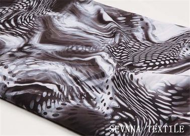 Estiramiento de la deformación de la tela de Spandex del poliéster de la impresión de Lilly del tigre de la serpiente para el bañador del bikini