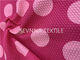 La fibra de Repreve de la textura de la burbuja recicló la tela Rosy Dot del traje de baño