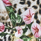 Guarnición reciclada floral de la compresión de los troncos de baño de la tela del traje de baño