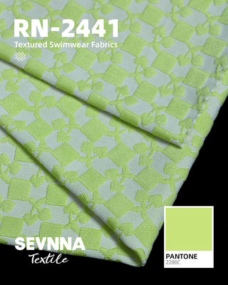 Tejido de poliéster reciclado 340 g/m² 92% poliéster reciclado + 8% spandex reciclado RN-2441