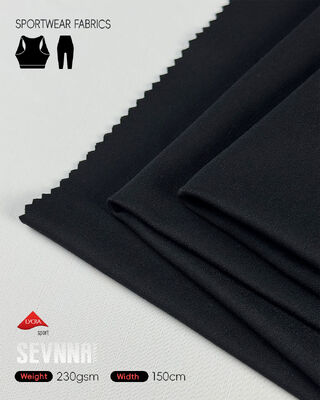 Buena transpirabilidad Telas Lycra de estiramiento con absorción de humedad y alta elasticidad para ropa activa y pantalones de yoga