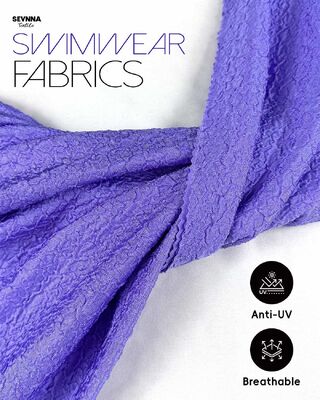 86% Nailon Reciclado UPF 50+ Tejido de Baño Texturizado de 245 g/m² para Ropa de Baño y Ropa Deportiva de Alto Rendimiento