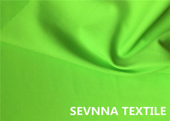 Tela de satén circular de punto teñida del poliéster, tela verde clara del crespón del poliéster