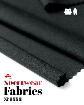 Tela de NILIT Nylon 6.6 Lycra de 230GSM UPF 50+ que absorbe la humedad para ropa deportiva SP7467