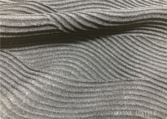 Tela de punto atlética de la retención de la buena forma, telas grises usadas para el Activewear