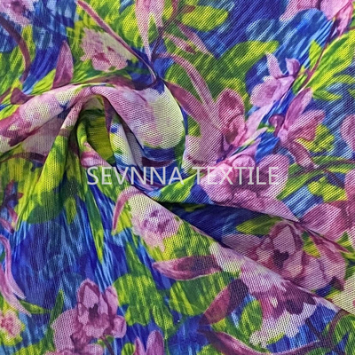 Guarnición reciclada de la compresión del estilo del bikini de la tela del traje de baño del diseño floral