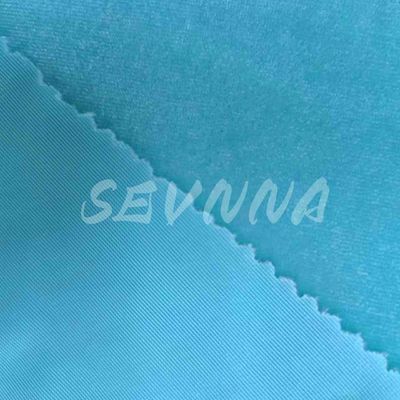 Sentimiento suave Tejido reciclado de poliéster espandéx 160cm Largo personalizado Color Rápido 3-4 grado