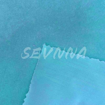Sentimiento suave Tejido reciclado de poliéster espandéx 160cm Largo personalizado Color Rápido 3-4 grado