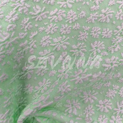 Tejido de nylon reciclado ecológico con construcción de rayas para ropa sostenible 120cm