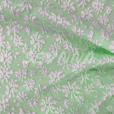 Tejido de nylon reciclado ecológico con construcción de rayas para ropa sostenible 120cm