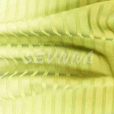 Tejido de nylon reciclado de secado rápido de 140 cm con construcción de rayas