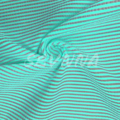 Tejido de doble punto de poliéster reciclado de densidad suave y cómodo para ropa de verano / otoño
