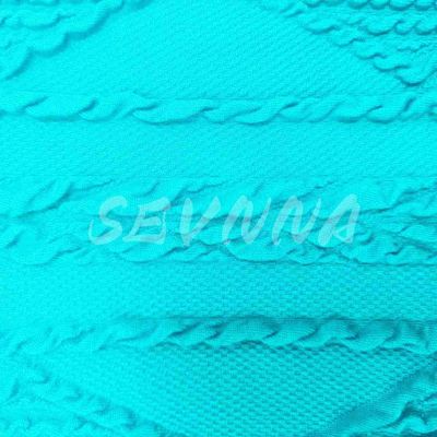 420GSM Tejido de punto de poliéster reciclado espandéx de ropa activa personalizado