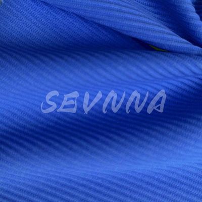 Tejido de poliéster azul para fabricantes de ropa