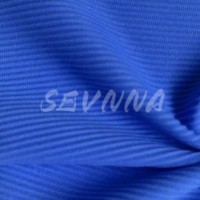 Tejido de poliéster azul para fabricantes de ropa