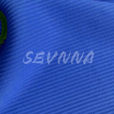Tejido de poliéster azul para fabricantes de ropa