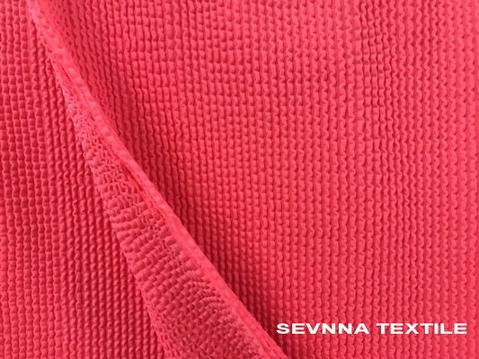 92% Poliéster reciclado + 8% Tejido de traje de baño respetuoso con el medio ambiente de Spandex para bikini, tankini, traje de baño Bandeau