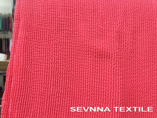 92% Poliéster reciclado + 8% Tejido de traje de baño respetuoso con el medio ambiente de Spandex para bikini, tankini, traje de baño Bandeau
