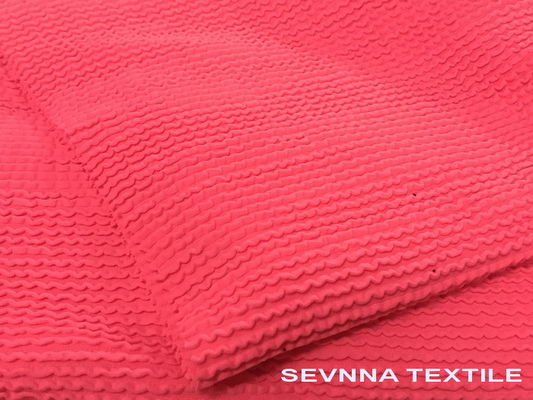 92% Poliéster reciclado + 8% Tejido de traje de baño respetuoso con el medio ambiente de Spandex para bikini, tankini, traje de baño Bandeau