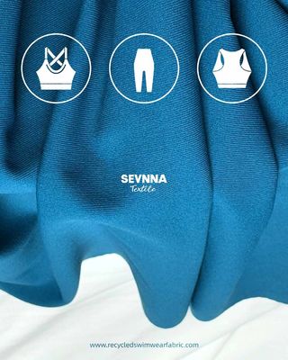 SPF50 Tejido de Lycra reciclado 68%Nilit Softex Nylon FD 32%Tejido de Lycra para ropa deportiva ecológica