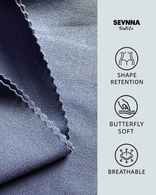 230gsm 77% Nailon de Base Biológica + 23% Spandex Rayado de Nailon Reciclado SP7441