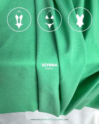 85% de nylon reciclado 15% de espandéx Detalles del material de doble punto Tejido 165cm de ancho