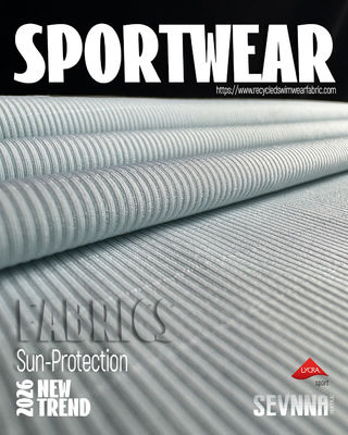 68% de Nylon RB frío 3% de Nylon 29% de Lycra Detalles del material en tejido de Lycra reciclado para ropa duradera y cómoda