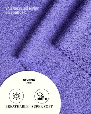 120cm de ancho Tejido de bañador sólido reciclado en patrón sólido para bañadores sostenibles