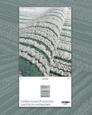 Venga verde con tejidos de poliéster reciclados para textiles sostenibles de alto rendimiento