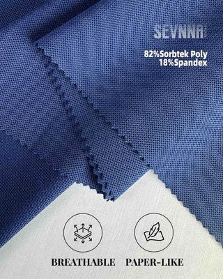 Tejido de poliéster espandéx de 230 g de peso, resistencia al color de 2 a 5 grados para ropa de actuación