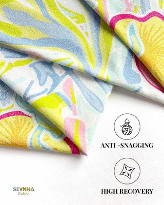Tejido de leggings elásticos de peso medio, 165 cm de ancho, para actividades