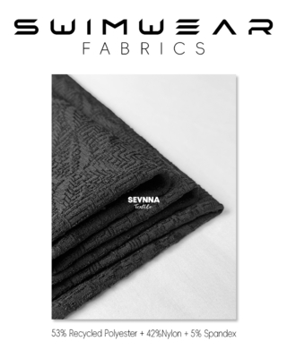 Tejidos texturizados para natación Alternativas con patrón texturizado 390gm en el mercado de trajes de baño