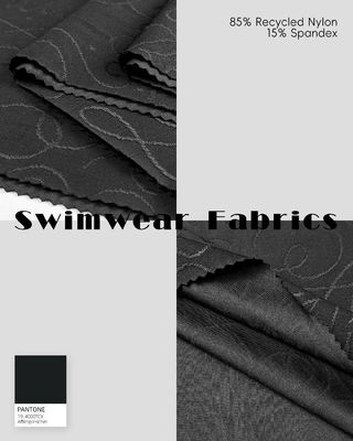 Tejido de sujetador deportivo de poliéster elástico de alto estiramiento 260gm