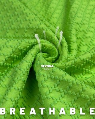 Tejido de baño texturizado Material de alto rendimiento para trajes de baño cómodos y elegantes