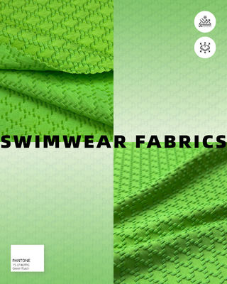 Tejido de baño texturizado Material de alto rendimiento para trajes de baño cómodos y elegantes