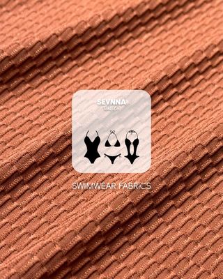 Tejido de natación texturizado de alta calidad con 130 cm de ancho 250 g de peso y composición de nylon reciclado para trajes de baño de alto rendimiento