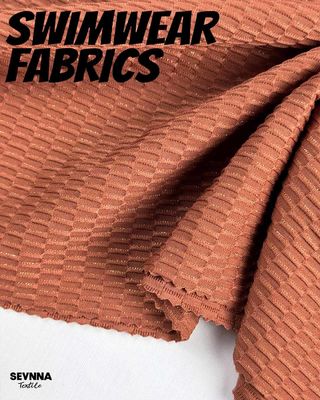 Tejido de natación texturizado de alta calidad con 130 cm de ancho 250 g de peso y composición de nylon reciclado para trajes de baño de alto rendimiento