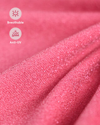 Eco Friendly Swimwear Fabric with 150cm Width Silver Lurex and GRS Certified for Sustainable Swimwear