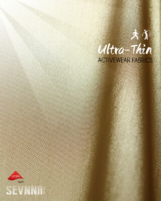 Tejido Lycra de 135 gramos de peso ligero con 158 cm de ancho y 45% de nylon + 55% de composición Lycra para una comodidad superior