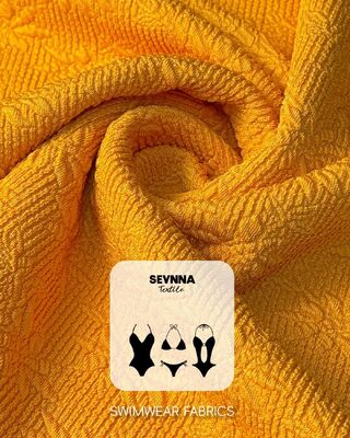 300gsm Weight High Chlorine Resistance Textured Swim Fabric with High Shape Retention for Swimwear Textile