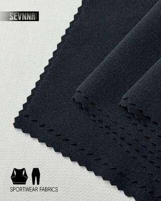 Tejido de licra elástica de 150 cm de ancho con absorción de humedad y alta durabilidad para ropa deportiva y de baño