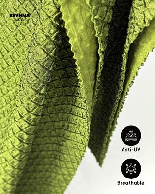 Tejido de baño reciclado de secado rápido y resistente al cloro de 285 g/m² para trajes de baño sostenibles y ecológicos