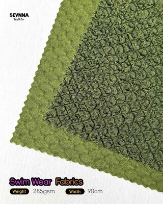 Tejido de baño reciclado de secado rápido y resistente al cloro de 285 g/m² para trajes de baño sostenibles y ecológicos