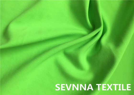 Tela de satén circular de punto teñida del poliéster, tela verde clara del crespón del poliéster