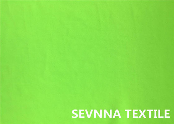 Tela de satén circular de punto teñida del poliéster, tela verde clara del crespón del poliéster
