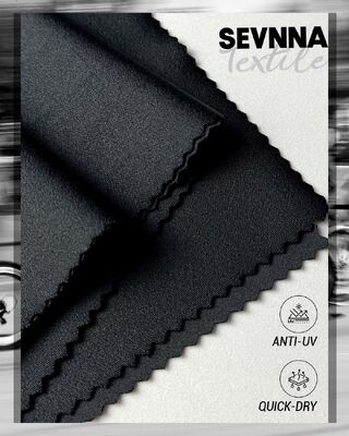 Tejido de lycra elástico de alta elasticidad con absorción de humedad y protección UV para ropa deportiva