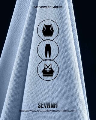 Tela de Lycra elástica de alta durabilidad y secado rápido con protección UV para ropa deportiva y trajes de baño