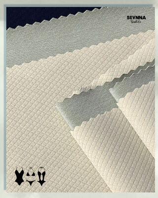 Tejido de doble punto de estilo jacquard de poliéster reciclado de 260 gramos para productos textiles cómodos y duraderos