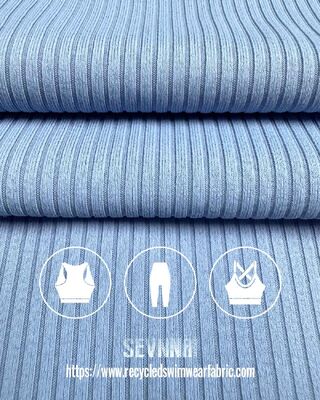 Tejido reciclado para trajes de baño de 180 g/m² con 84% de poliéster reciclado y 16% de spandex para una comodidad transpirable de secado rápido