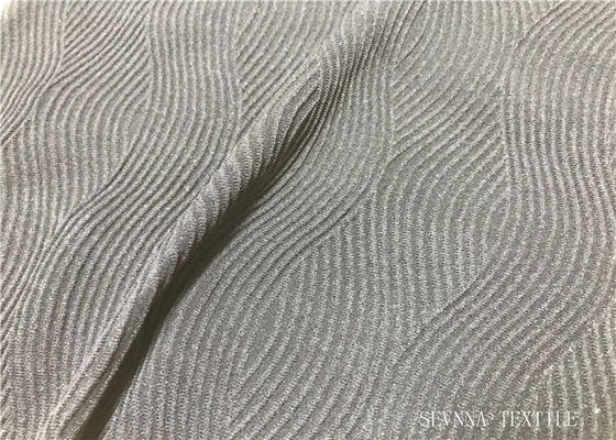 Tela de punto atlética de la retención de la buena forma, telas grises usadas para el Activewear